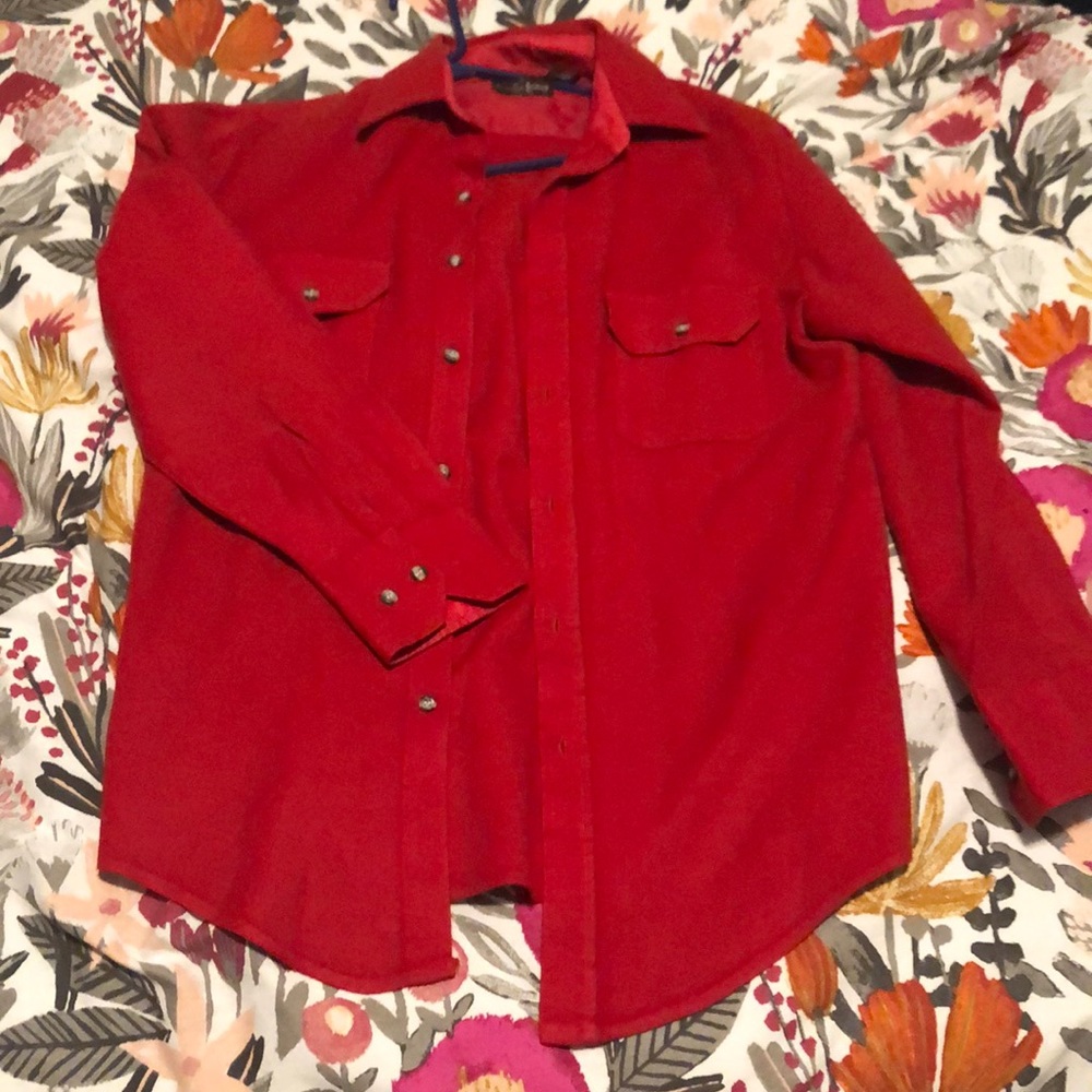 Vintage Red Wool/Acrylic Pendleton.